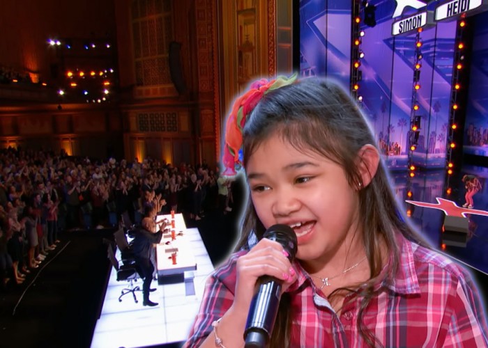 News 9 Year Old Singer Stuns The Crowd With Her Powerful Voice Americas Got Talent 2017